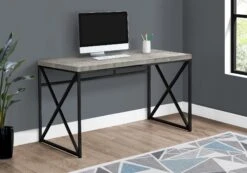 47" Barn-Style Desk In Reclaimed Gray Wood