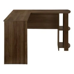 Walnut 47" L-Shaped Computer Desk With Storage -Home Decor Shop I7721 4