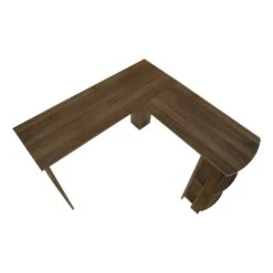 Walnut 47" L-Shaped Computer Desk With Storage -Home Decor Shop I7721 5