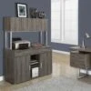 Dark Taupe 48" Storage Credenza With Hutch