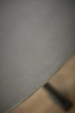 Star 60" Ash Gray Concrete & Distressed Iron Circular Meeting Table -Home Decor Shop IndustryRoundDiningTable AshGrey 2 02