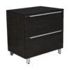 Unique 31.5" X 28.9" Modern Espresso Lateral Filing Cabinet