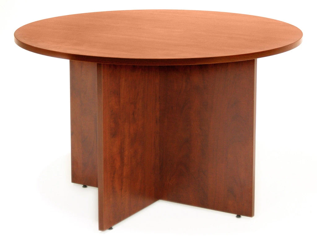 Premium 42" Round Meeting Table In Cherry 1 Premium 42" Round Meeting Table In Cherry