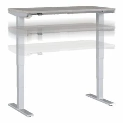 48" Adjustable Standing Desk In Platinum Gray