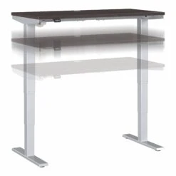 48" Adjustable Standing Desk In Storm Gray