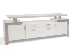 Uber Modern White Lacquer L-shaped Desk 5 Uber Modern White Lacquer L-shaped Desk -Home Decor Shop Monaco white Credenza 8d0278fd f4dc 4721 bb4d df16327be06b