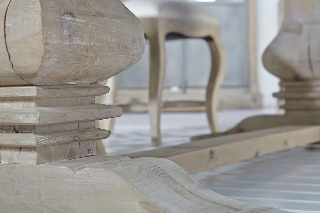 Star 84” – 120” Gorgeous Recycled Pine Extension Conference Table - Image 6