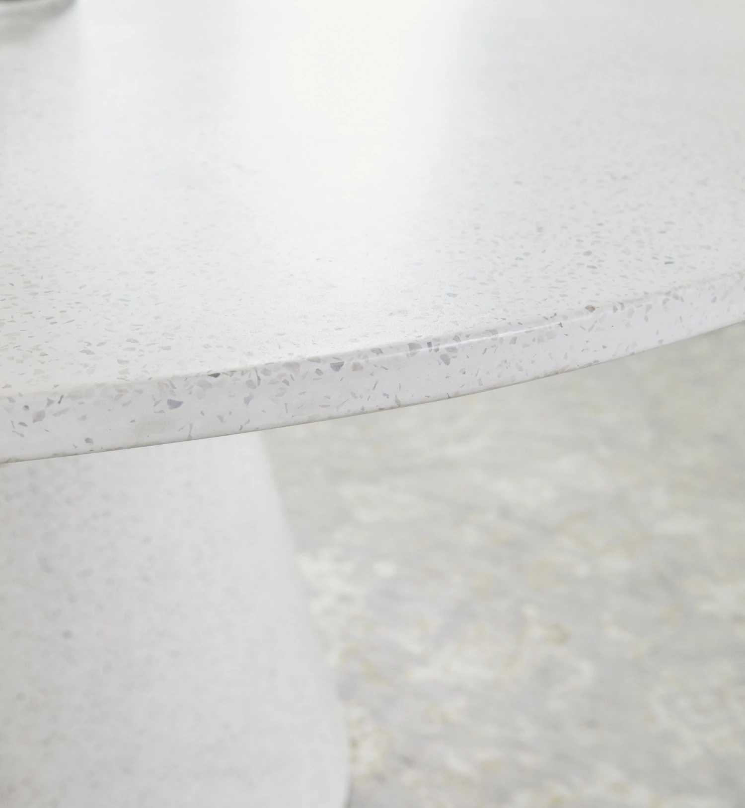 Star Concrete 55" Ivory Round Conference Table 3 Star Concrete 55" Ivory Round Conference Table - Image 3