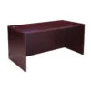 Boss 60" Sturdy Mahogany Office Desk