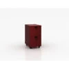 Boss 2-Drawer Mahogany Mobile File Cabinet