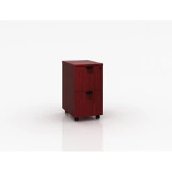 Boss 2-Drawer Mahogany Mobile File Cabinet
