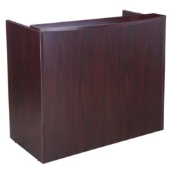 Boss Bold Mahogany Reception Desk