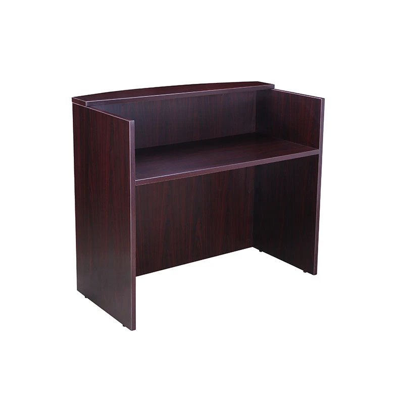 Boss Elegant Mahogany 71" Reception Desk 1 Boss Elegant Mahogany 71" Reception Desk