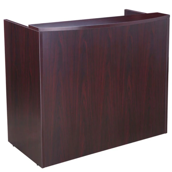 Boss Elegant Mahogany 71" Reception Desk 2 Boss Elegant Mahogany 71" Reception Desk - Image 2