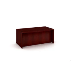 Boss 71" Gorgeous Mahogany Bow Front Desk