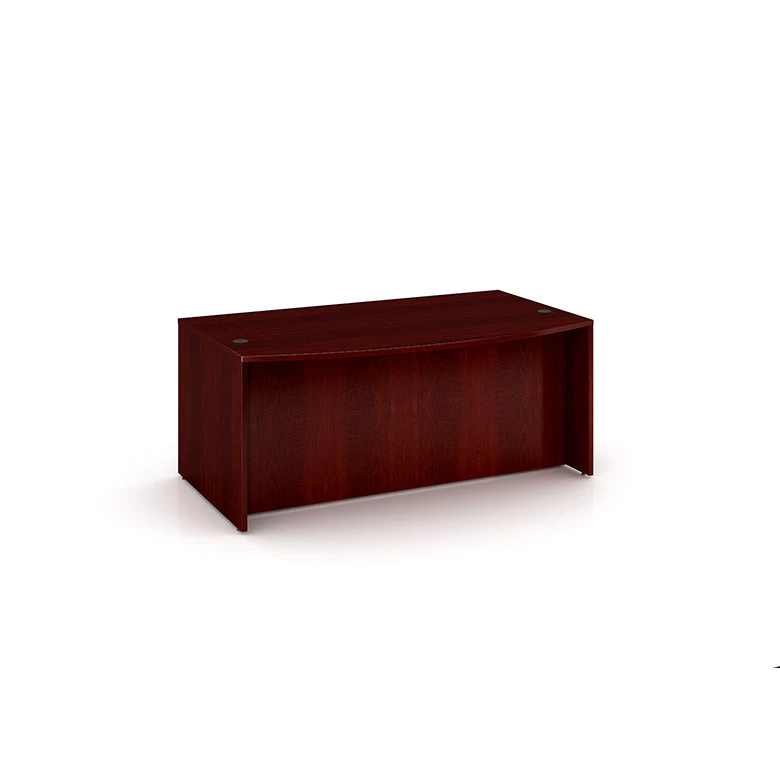 Boss 71" Gorgeous Mahogany Bow Front Desk 1 Boss 71" Gorgeous Mahogany Bow Front Desk