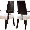 Modern Wenge & White Leather Conference / Guest Chair (Set Of TWO)