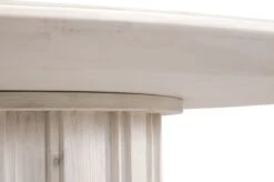 Star Modern Whitewashed Round Reclaimed Pine Meeting Table -Home Decor Shop Roma54RoundDiningTable WhiteWashPine 2 02