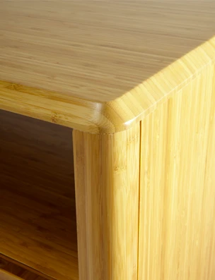 Solid Bamboo 54" Credenza In Caramel Finish 3 Solid Bamboo 54" Credenza In Caramel Finish - Image 3