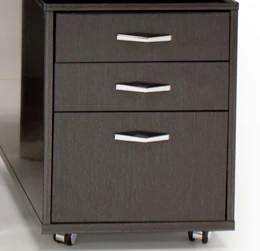 High-Gloss Gray Oak Lacquer Mobile File Cabinet 1 High-Gloss Gray Oak Lacquer Mobile File Cabinet