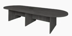 12-foot Premium Conference Table In Ash Gray (with Power Module)