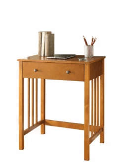 26” Mission-Style Oak Computer Desk With Keyboard Tray -Home Decor Shop ScreenShot2023 08 14at1.43.51PM
