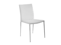 Bright White Eco-Leather Guest Or Conference Chair