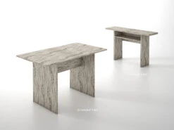 Convenient 14 - 42" Extension Office Desk W/ Vintage Wash