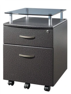 Vertico Mobile Laptop Workstation In Woodgrain Or Graphite -Home Decor Shop TMRTAB002 5