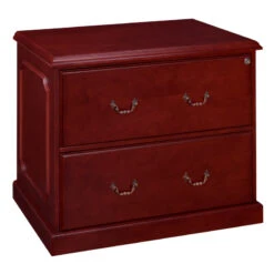 Prestige Collection Premium 36" Locking Lateral File In Hand-Rubbed Mahogany