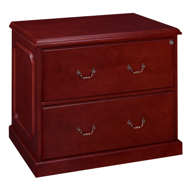 Prestige Collection Premium 36" Locking Lateral File In Hand-Rubbed Mahogany 1 Prestige Collection Premium 36" Locking Lateral File In Hand-Rubbed Mahogany