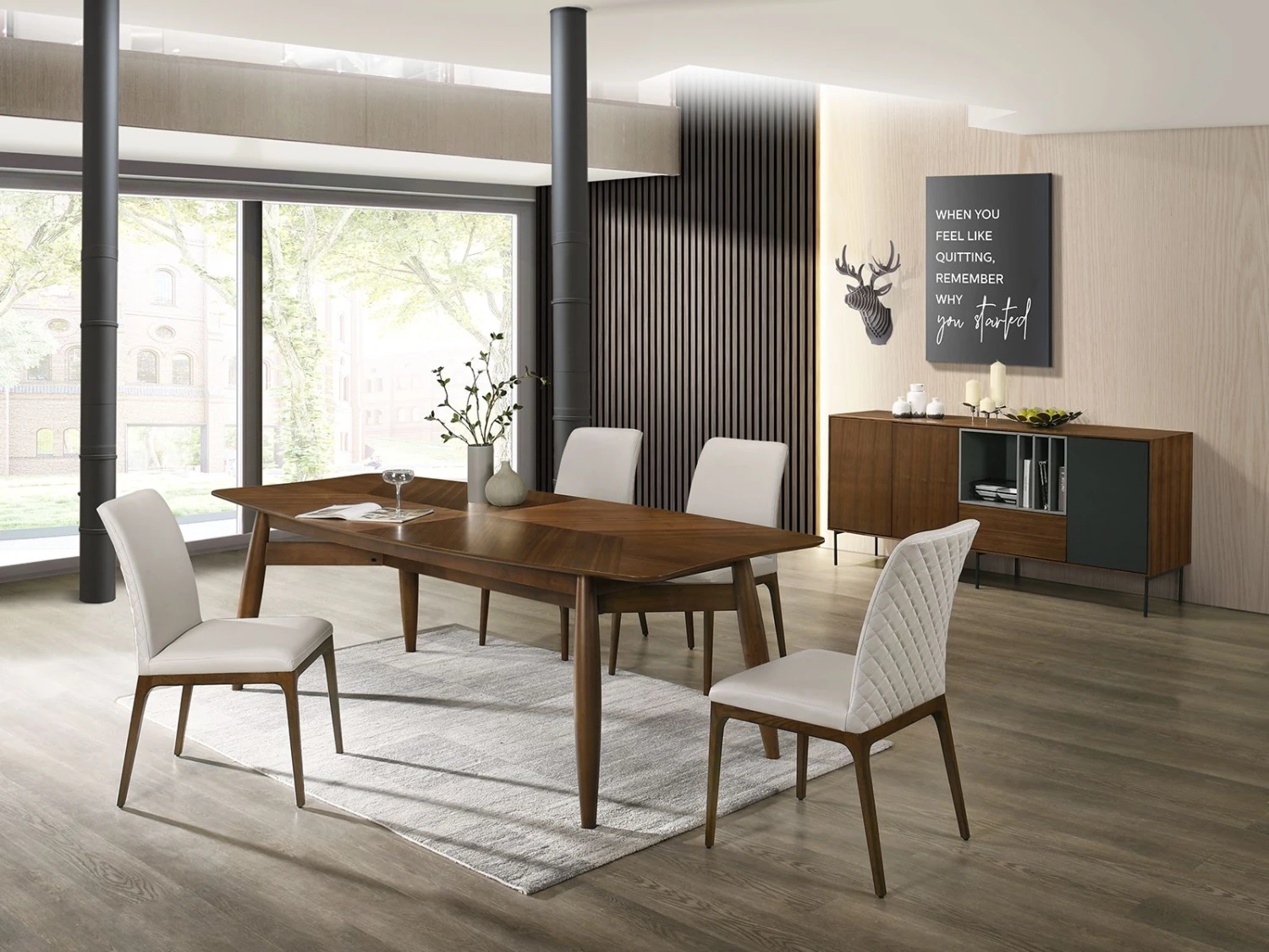 94" Walnut Veneer Patterned Conference Table 1 94" Walnut Veneer Patterned Conference Table