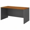 60" X 30" Sturdy Office Desk In Cherry & Graphite