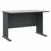 48" Executive Desk In Slate & Warm White