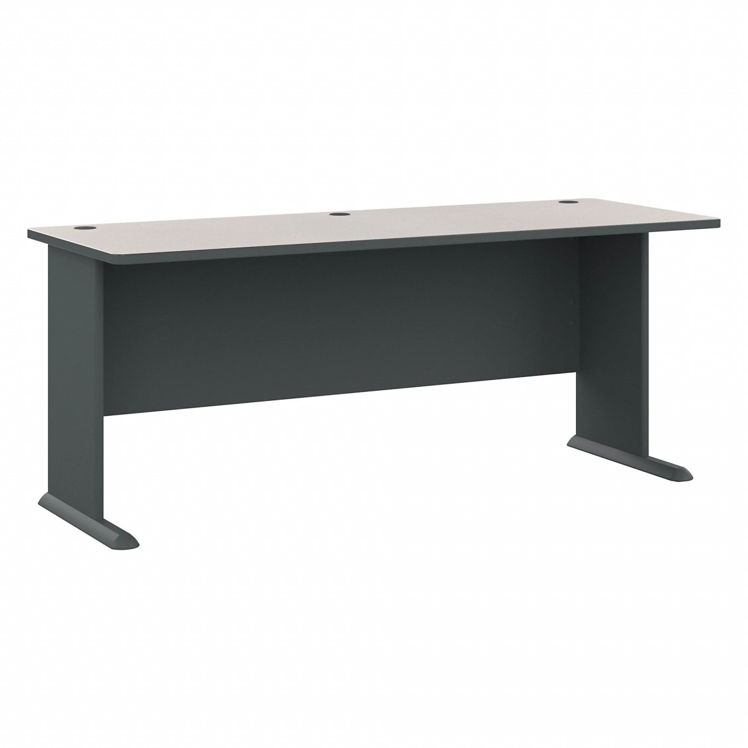 72" Executive Desk In Slate And Warm White 1 72" Executive Desk In Slate And Warm White