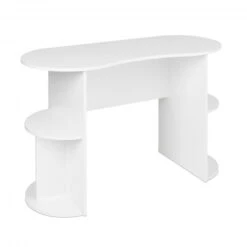 Prepac 48" White Rounded Student Desk With Built-in Storage -Home Decor Shop WEHR 0903 1 alt1 0