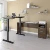 71" Adjustable L-Desk With Filing Area In Antigua
