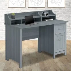 47" Secretary-Style Desk In Gray