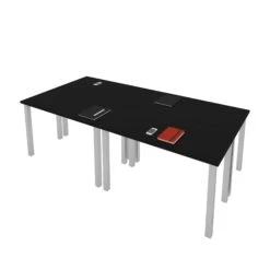 Set Of Four 48" X 24" Modular Desks In Black -Home Decor Shop YVtujRkt5c53X41O0154FXOpaWj1ghgw