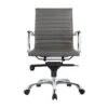Multi-Position Tilt-Locking Low Back Conference Chair In Gray (Set Of 2)