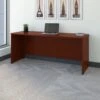 72" Narrow Executive Desk In Mahogany