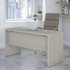 60" Modern Narrow Office Desk In Gray Sand