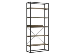 31" W Dark Oak Bookcase -Home Decor Shop aLMNwuVg