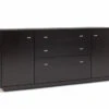 Modern 66" Storage Credenza In Wenge Finish