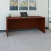 Mahogany 72" Executive Desk With Wire Management