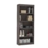 Premium 72" Five-Shelf Bookcase In Bark Gray