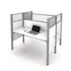 Pro-Biz Face-to-Face Desk With 55" Privacy Panel In White