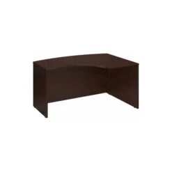 60" Right-Handed Modern Desk In Mocha Cherry