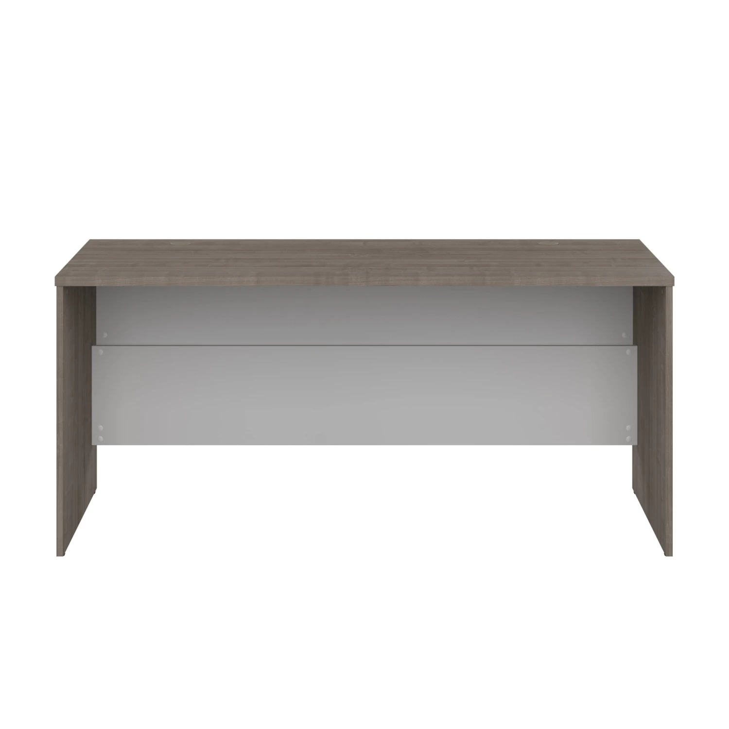 65" Basic Desk In Silver Maple & White 2 65" Basic Desk In Silver Maple & White - Image 2