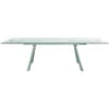 71" - 102" Premium Glass Conference Table With Brushed Stainless Legs